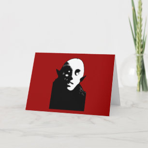 Cartão Super Creepy Nosferatu Face T-shirts, Mugs