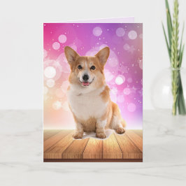 Cartão Super Cute Corgi Birthday
