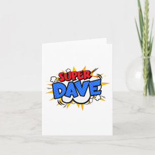Cartão Super Dave Funny Quic Dia de os pais Persona