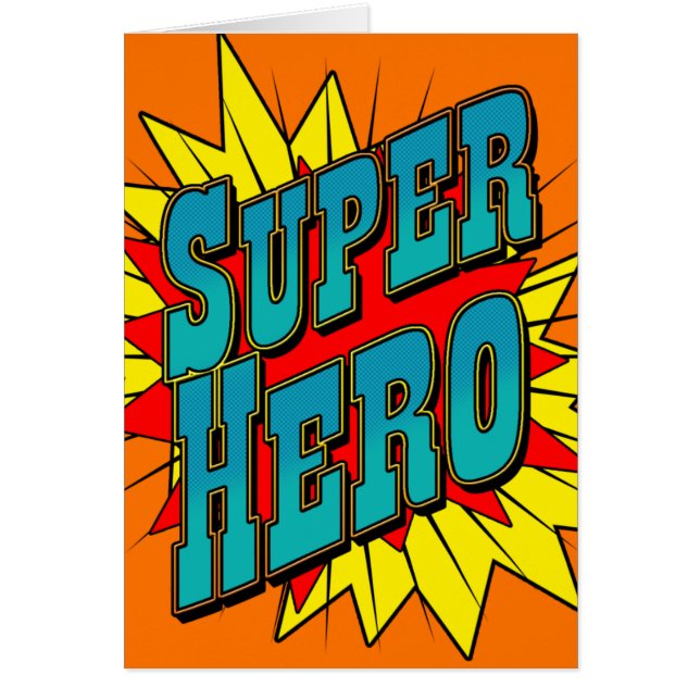 Cartão Super-herói (Frente)