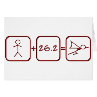 Cartão Super-herói da maratona