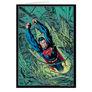Cartão Super-Homem atravessa