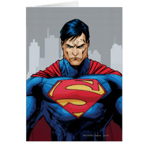 Cartão Super-homem em pé