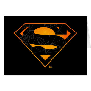 Cartão Super-Homem Logotipo inspirado no Halloween