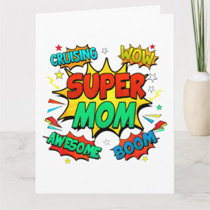 Cartão Super Mãe Heroína Para Mulheres