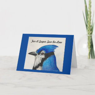 Cartão Super Son-in-law Blue Jay Nature Bird