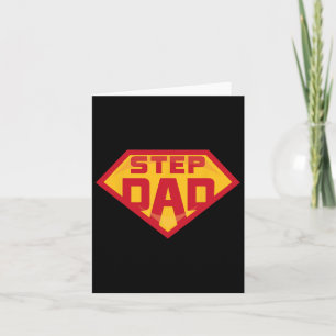 Cartão Super Stepdad Funny Hero Step Pai Birthday Pais