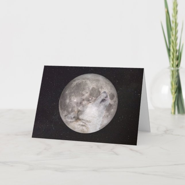 Cartão Super Wolf Moon (Frente)
