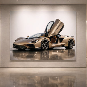 Cartão Supercarro de Luxo – Hipercarro Dourado Champanhe