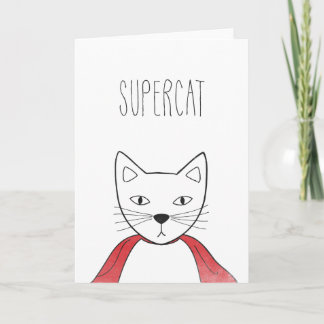 Cartão SUPERCAT Congratulations Card Cats Illustration