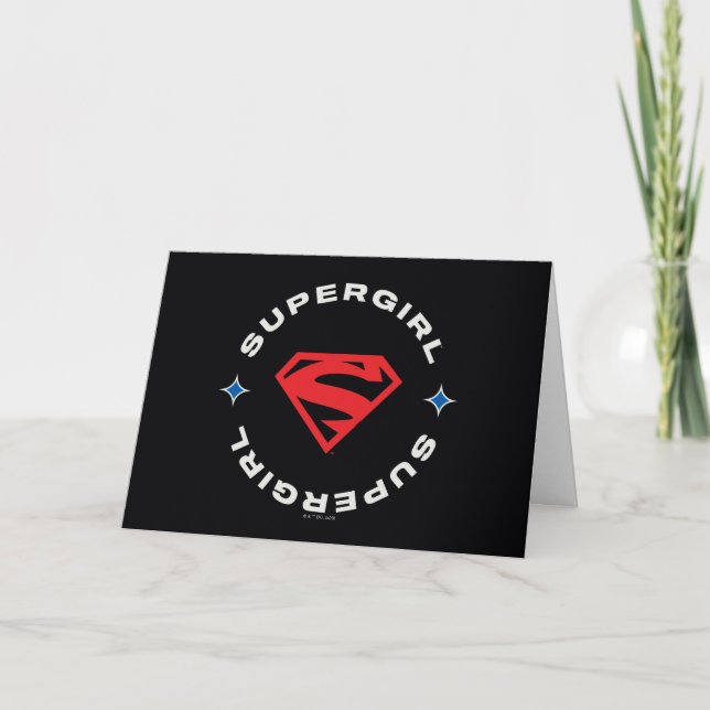 Cartão Supergirl Age de Heroes Circle S-Shield (Frente)