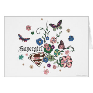 Cartão Supergirl Butterflies
