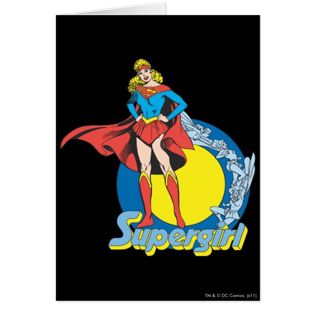 Cartão Supergirl com logotipo (Frente)