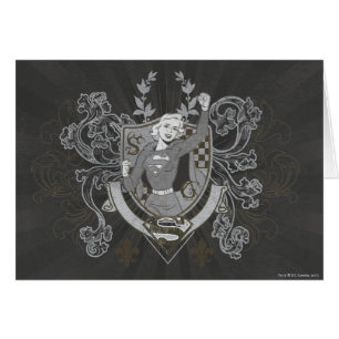 Cartão Supergirl Crest
