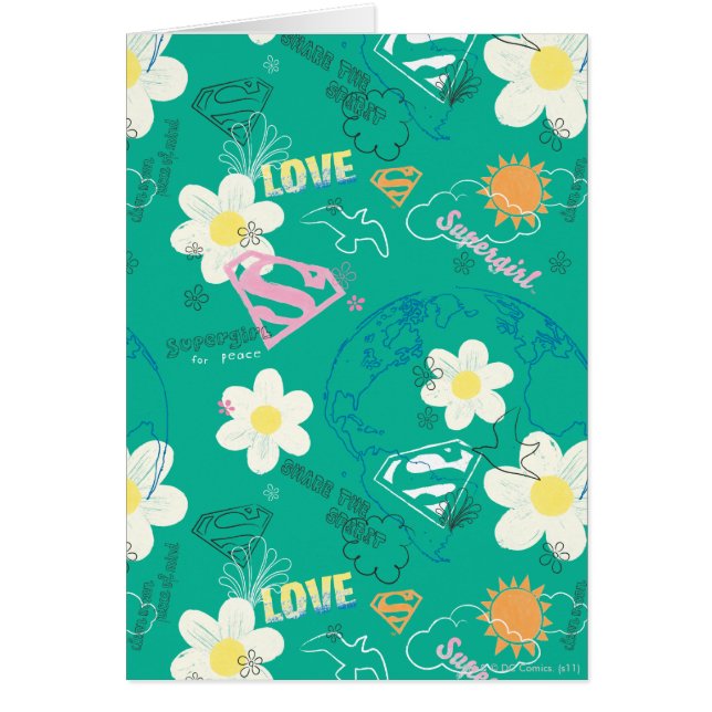 Cartão Supergirl for Peace Pattern (Frente)