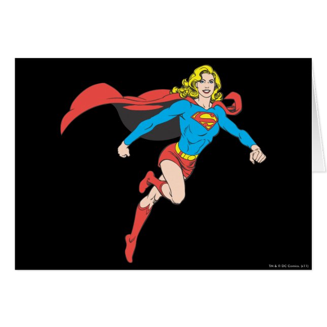 Cartão Supergirl Pose 1 (Frente Horizontal)