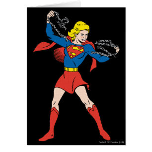 Cartão Supergirl Pose 10