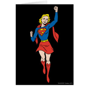 Cartão Supergirl Pose 4