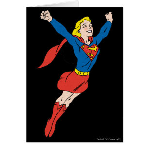 Cartão Supergirl Pose 6