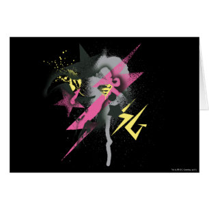 Cartão Supergirl Spray Paint