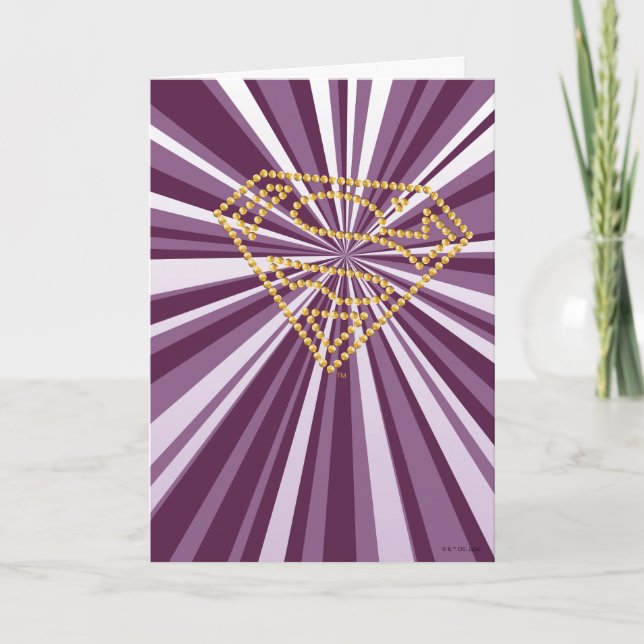 Cartão Supergirl Studed S-Shield (Frente)