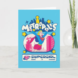 Cartão Supergirl Super Pop Mulher do Amanhã