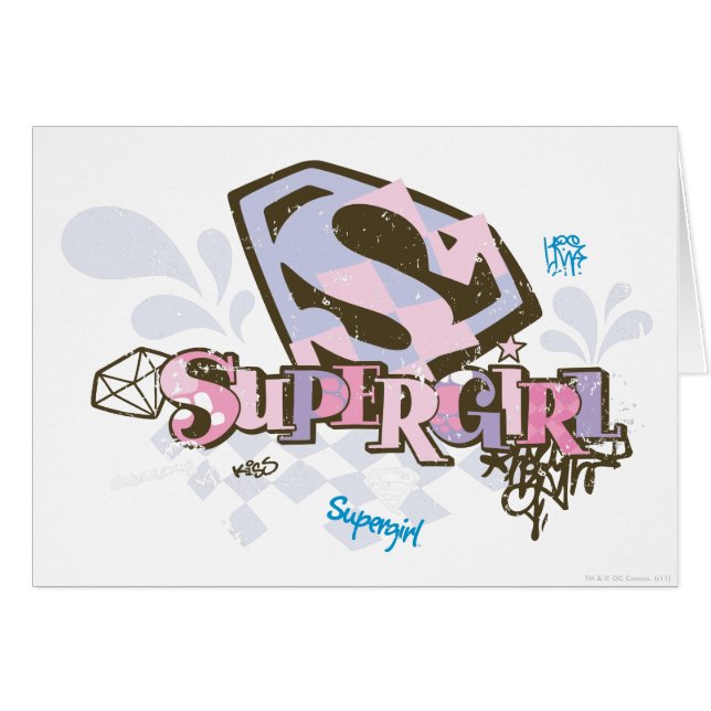 Cartão Supergirl Tão Fabulosa 1 (Frente Horizontal)