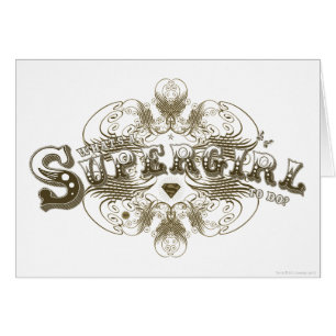 Cartão Supergirl What's a Girl to Do Brown