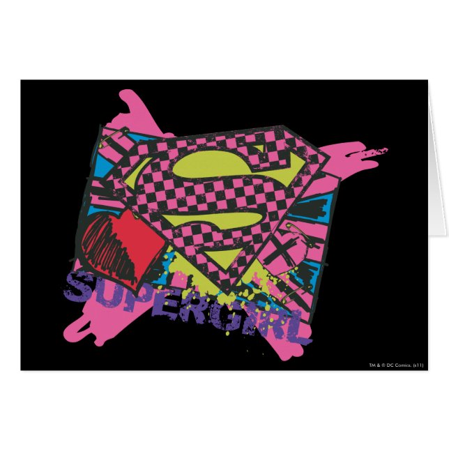 Cartão Supergirl X (Frente Horizontal)