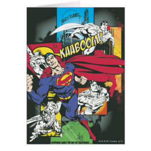 Cartão Superman Comic Black