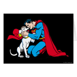 Cartão Superman e Krypto