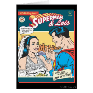Cartão Superman e Lois Comic