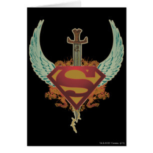 Cartão Superman Estilizado   Logotipo Wings