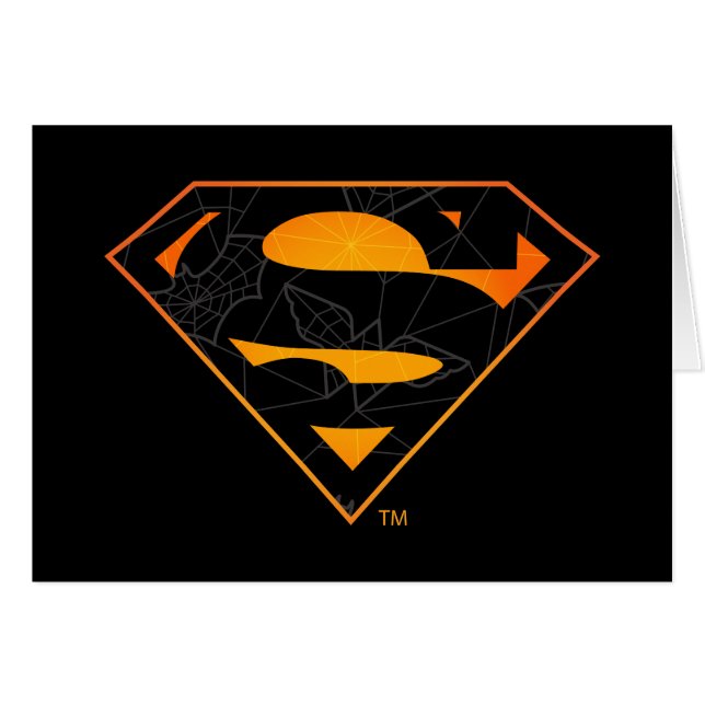 Cartão Superman | Logotipo inspirado no Halloween (Frente Horizontal)