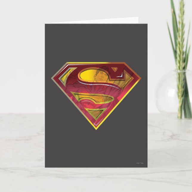 Cartão Superman S-Shield | Logotipo Reflexo (Frente)