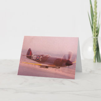 Cartão Supermarine Spitfire Airplane