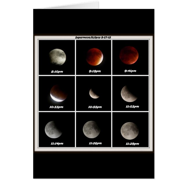 Cartão Supermoon & Eclipse (Frente)