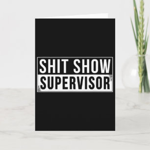Cartão Supervisor de Show Engraçado Pais Chefe Gerente Pr