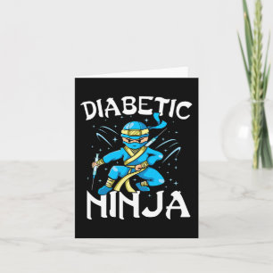 Cartão Suportar T1D Diabetes Ninja Tipo 1 Diabetes Awaren