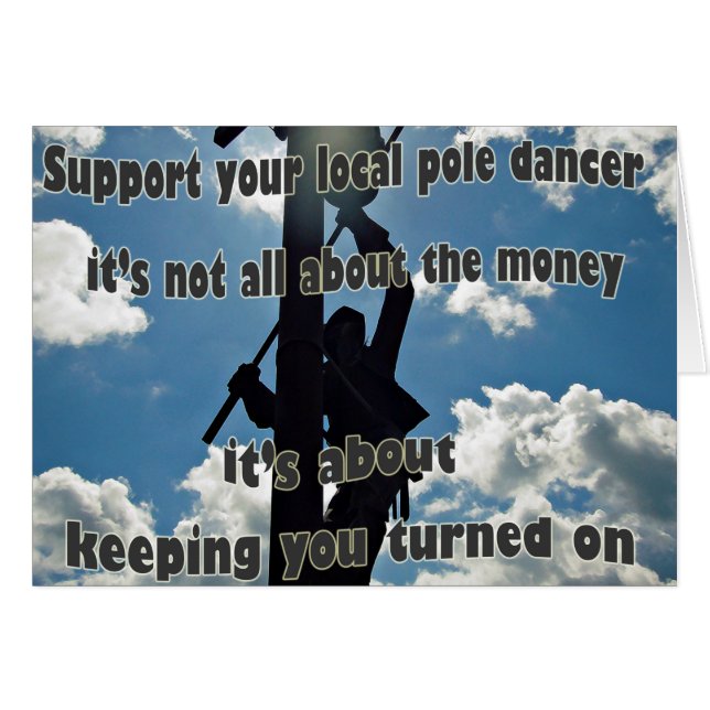 Cartão Suporte a seu Lineman (Frente Horizontal)