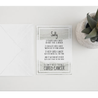 Cartão Suporte e incentivo ao cancer