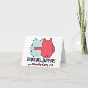 Cartão Suporte Emocional Personalizado Bestimento de Tedd