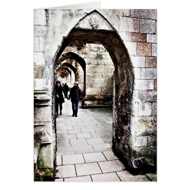 Cartão Suportes da catedral de Winchester (Frente)