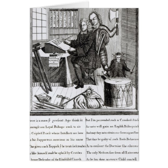 Cartão Suposição em meu significado, 1709 (Frente)