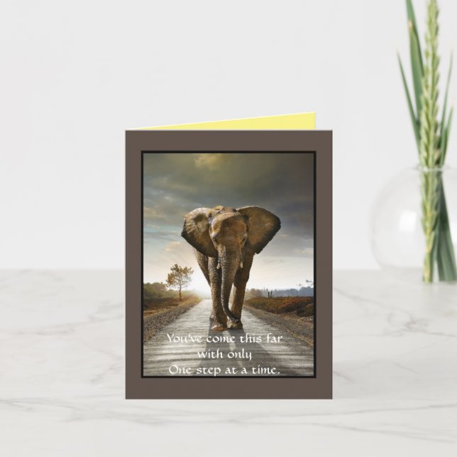 Cartão Support to a friend, Encouragement (Frente)