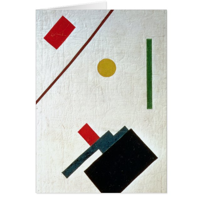 Cartão Suprematist Composição, 1915 (Frente)