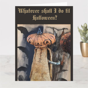 Cartão Suprimentos para Festa de Aniversário de Halloween