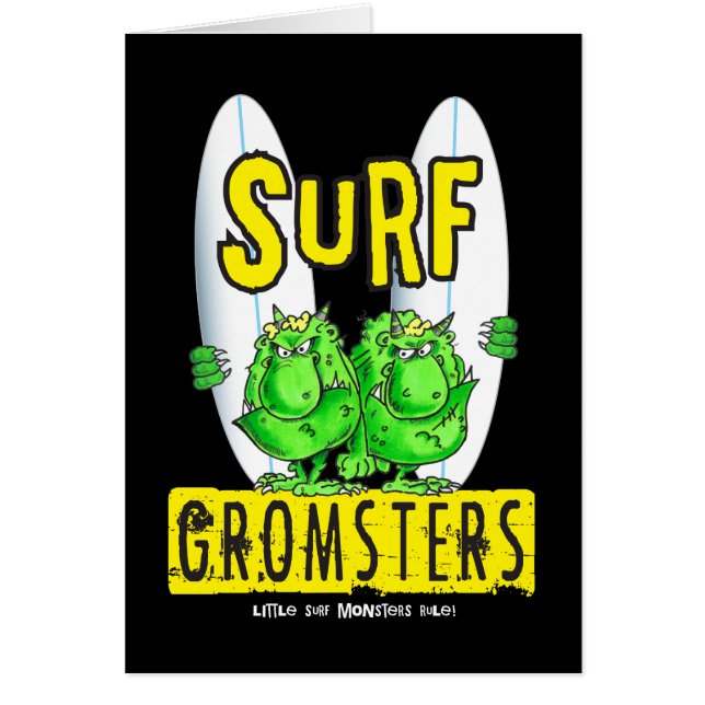 Cartão Surf Grosters preto (Frente)