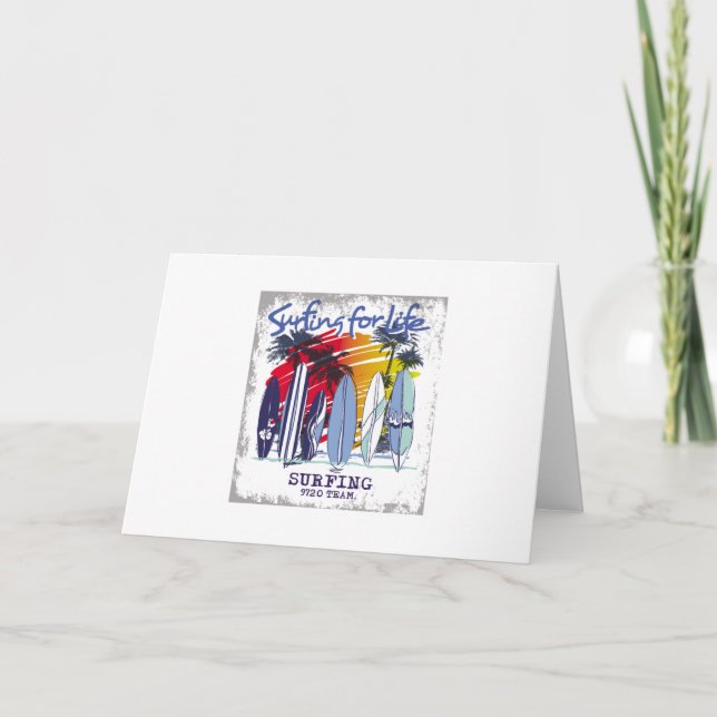 Cartão surfar na vida (Frente)