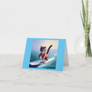 Cartão Surfe de Gato
